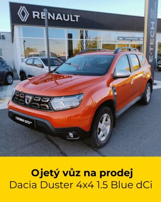 🚙 Ojetý vůz na prodej - Dacia Duster 1.5 Blue dCi 4×4 Spolehlivá čtyřkolka po prvním majiteli, servisovaná jen u Dacie....